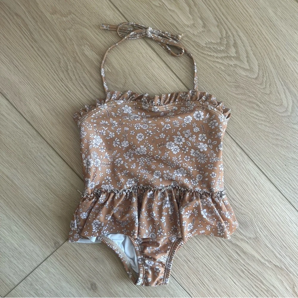 Hubble + Duke Girls Ditzy Floral One Piece Swimsuit